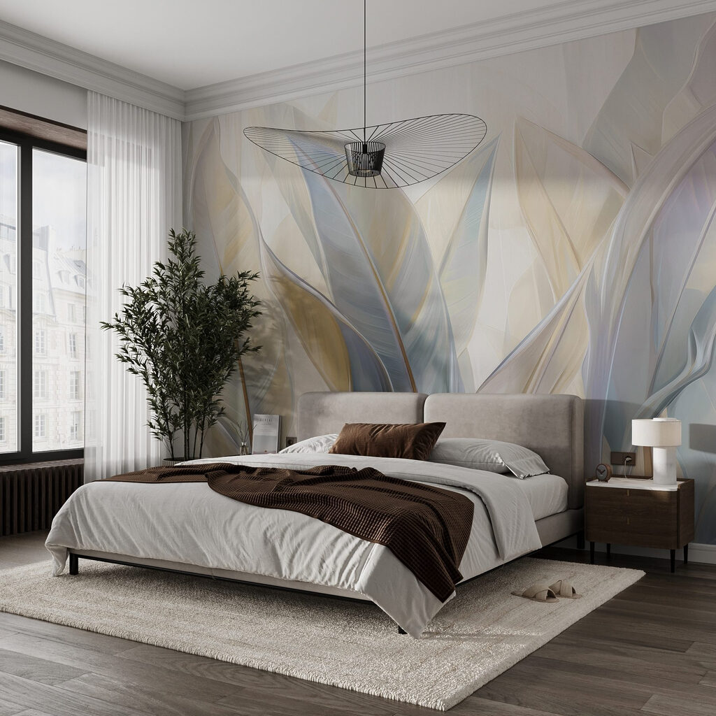 Elegant leaves in soft hues Elegant leaves in soft hues