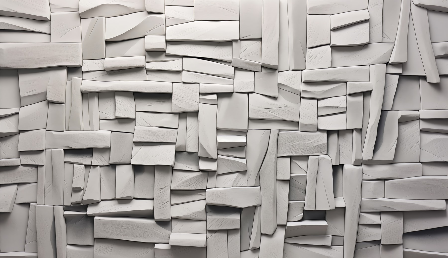 White wall with rectangles White wall with rectangles