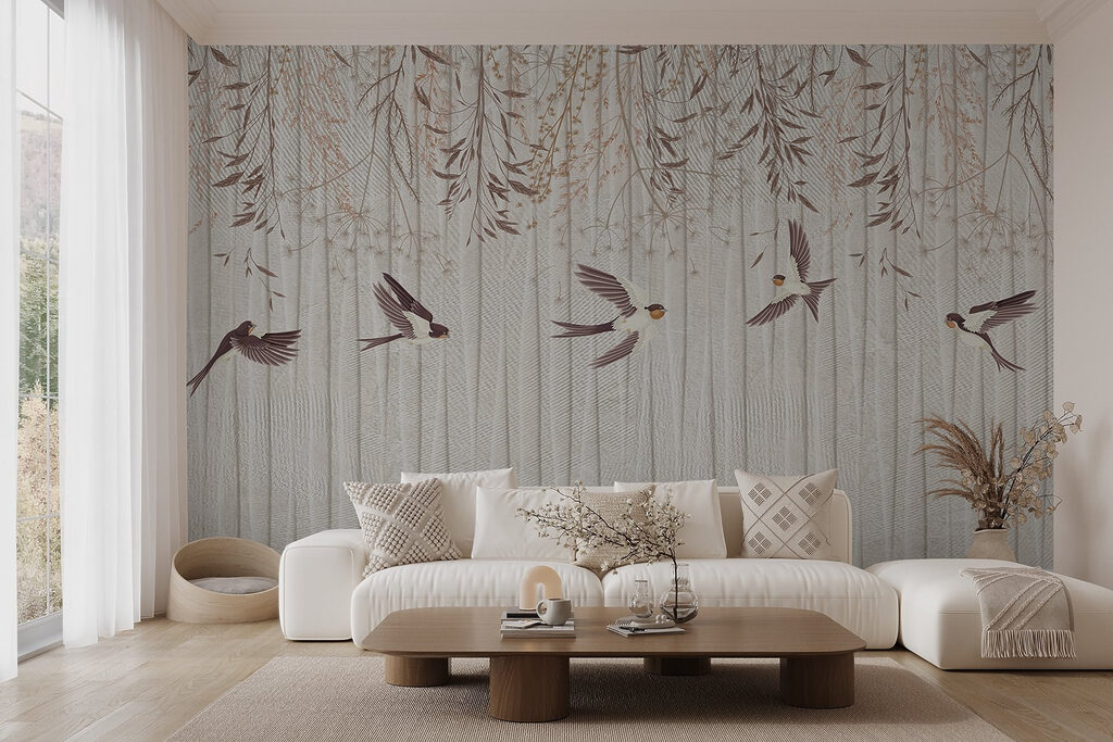 Wallpaper with birds flying Wallpaper with birds flying