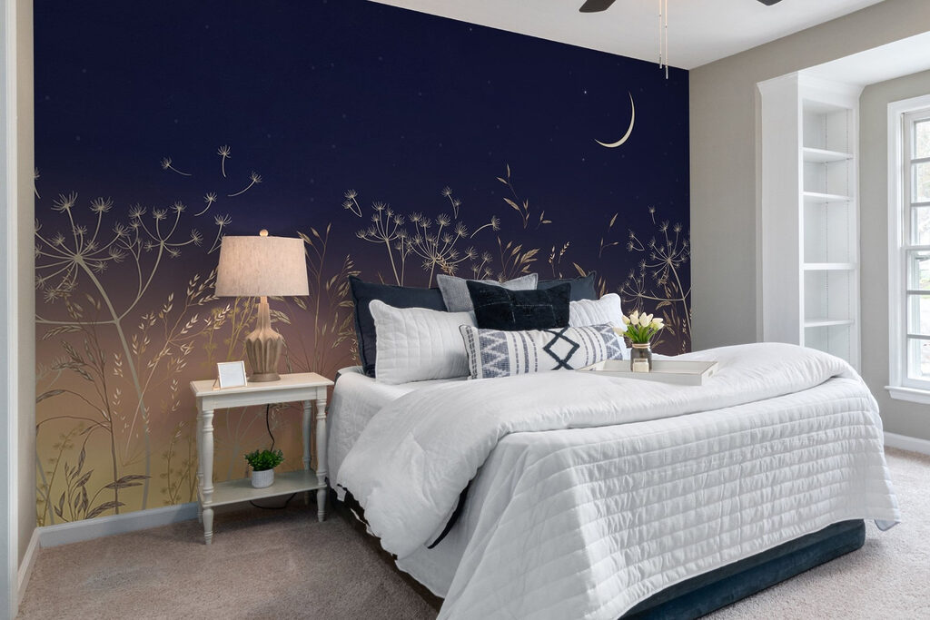 Field of grass and flowers