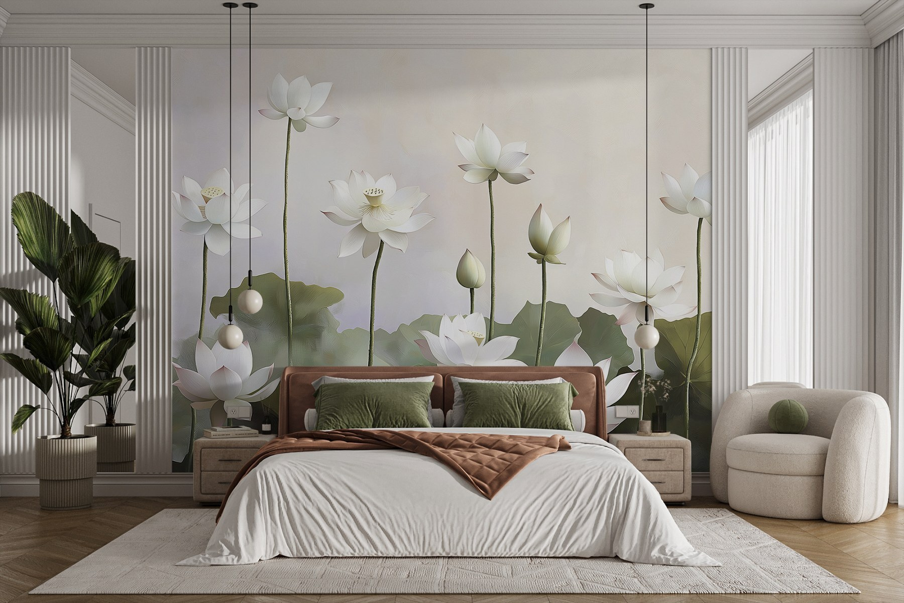 Group of white flowers