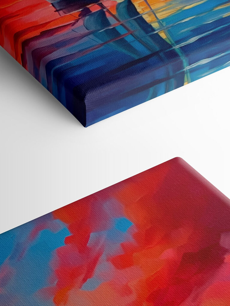 Painting of a sailboat in the water Painting of a sailboat in the water