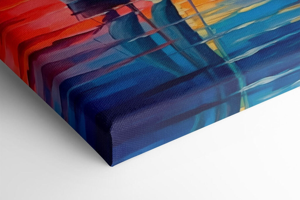 Painting of a sailboat in the water Painting of a sailboat in the water