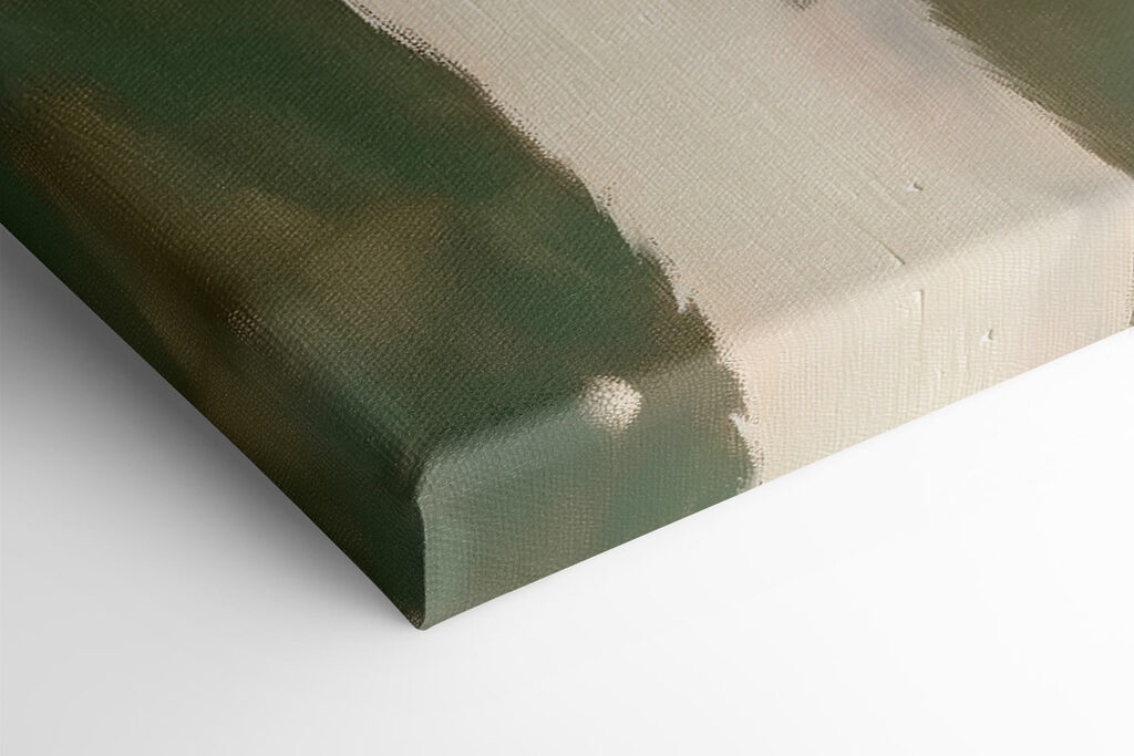 Painting of two white ducks