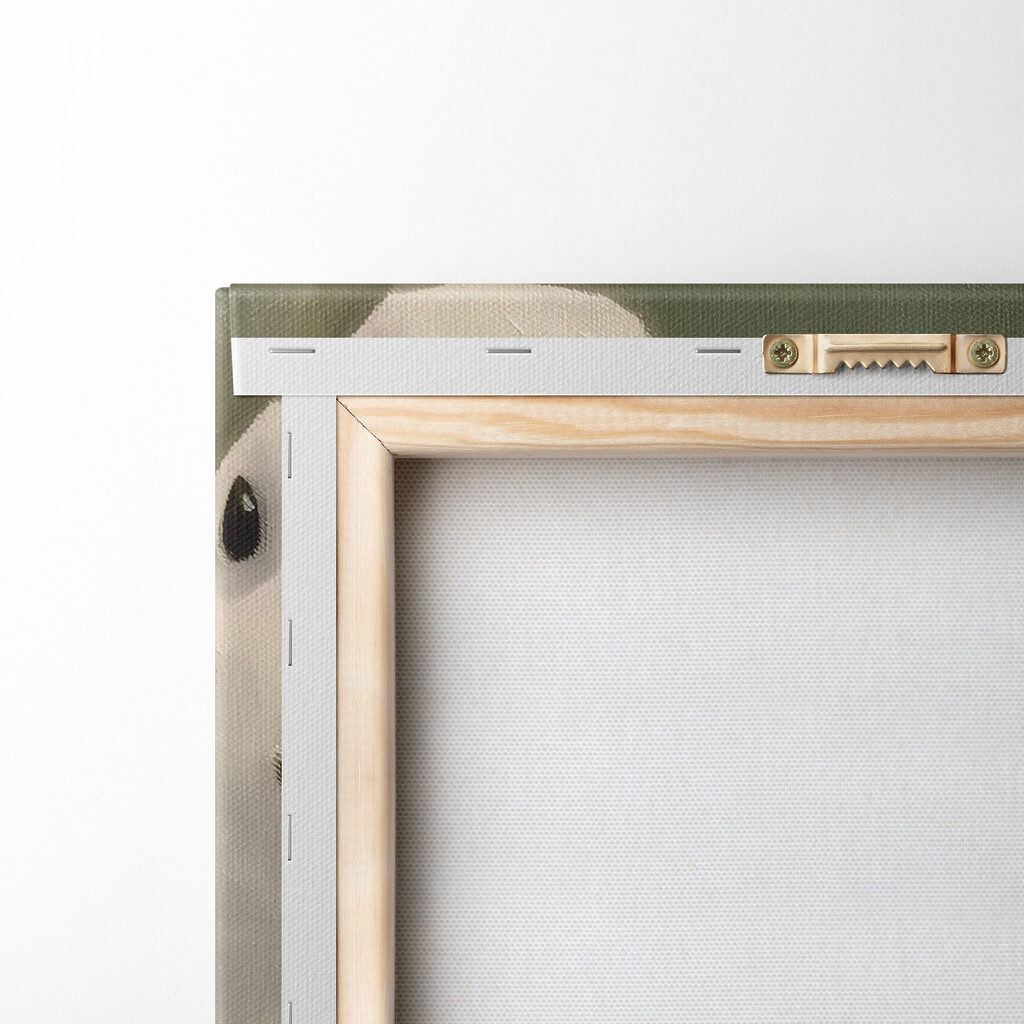 Painting of two white ducks