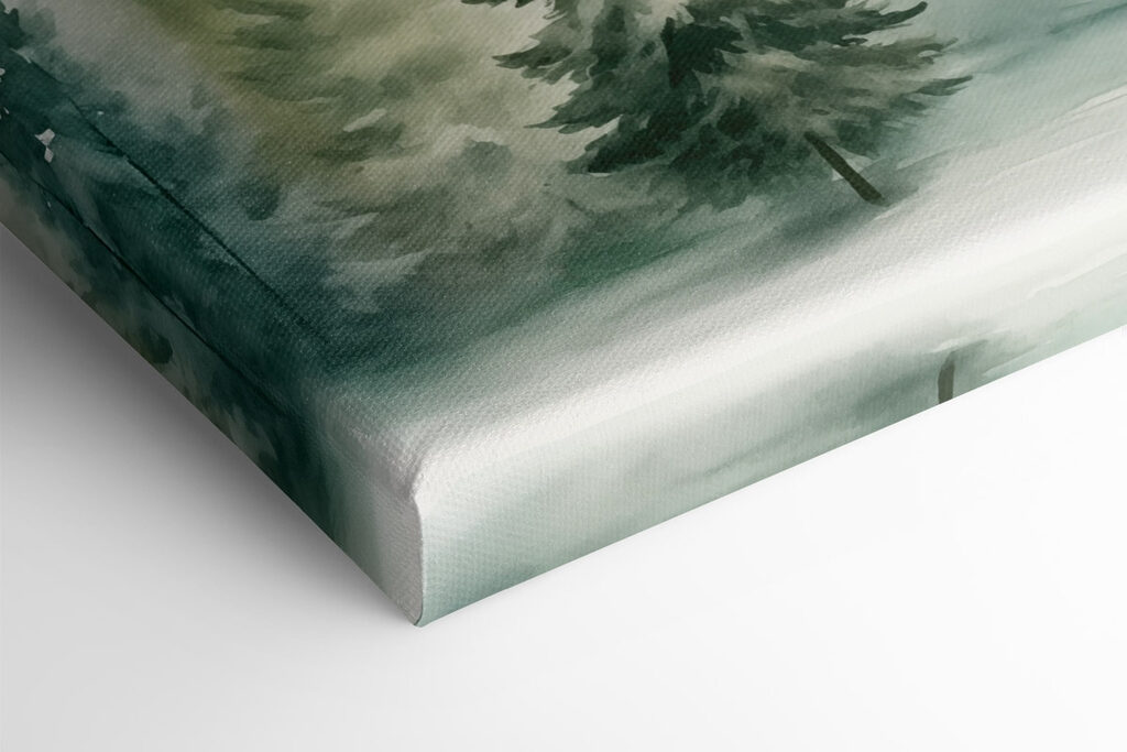 Watercolor of trees in a forest Watercolor of trees in a forest