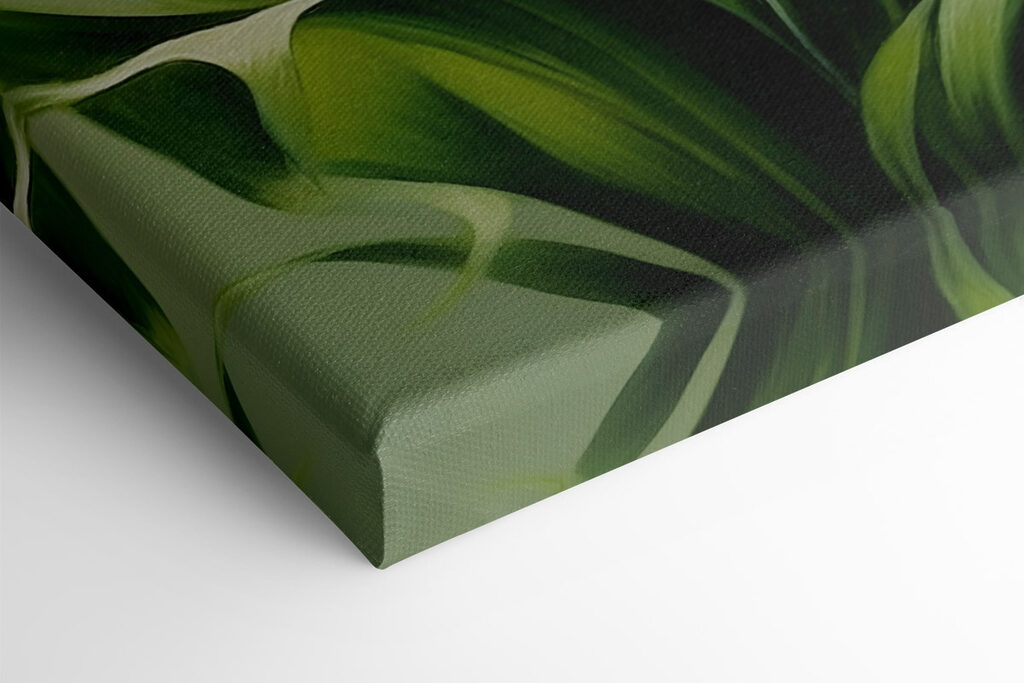 Painting of flowers and leaves