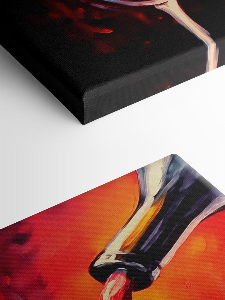 Wine pouring into a glass