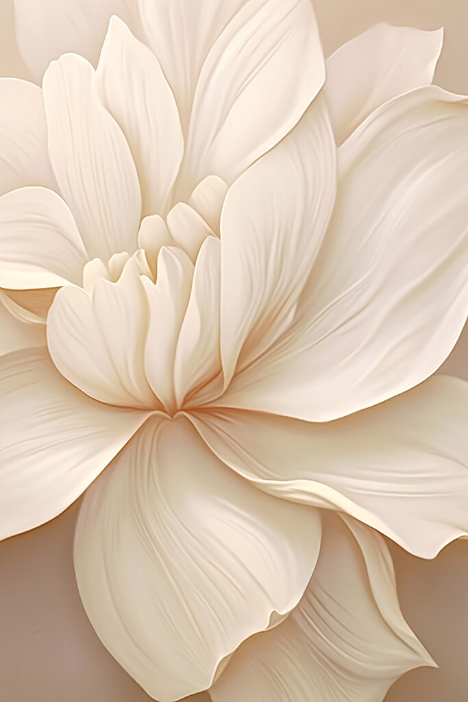 Delicate flower in soft tones