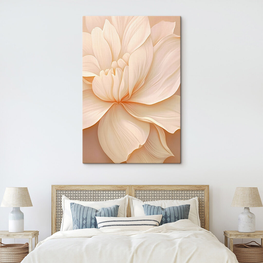 Delicate flower in soft tones