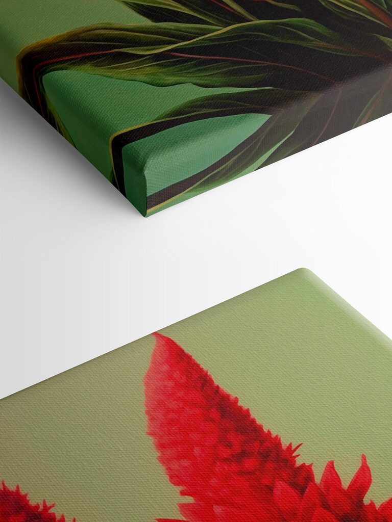 Painting of red flowers