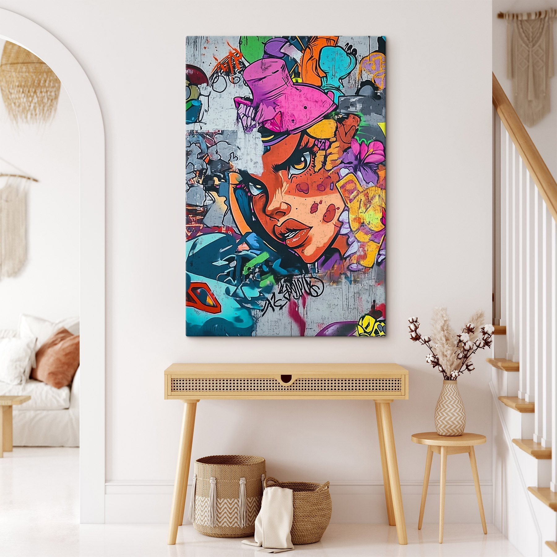 Graffiti on a wall Graffiti on a wall