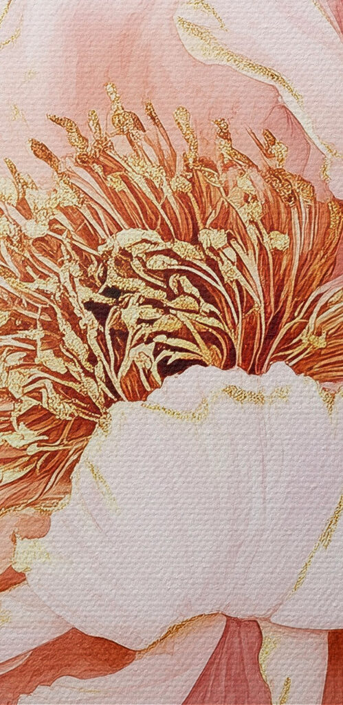 Delicate petals in soft hues