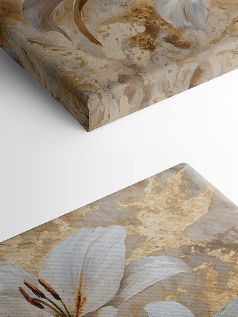 Painting of white flowers