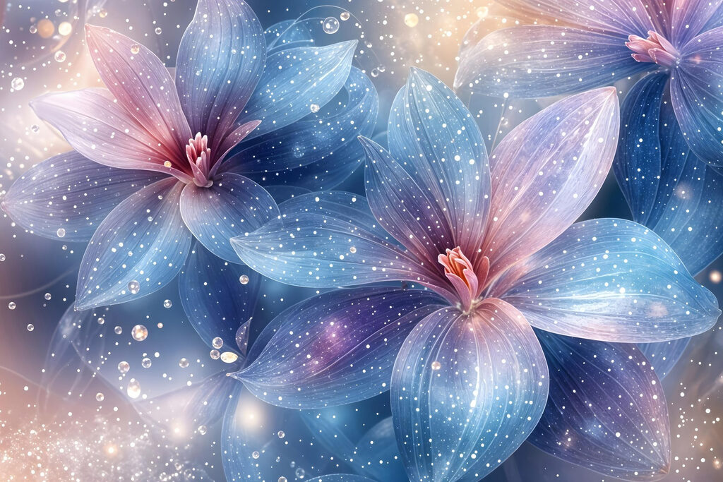 Delicate blossoms in soft colors