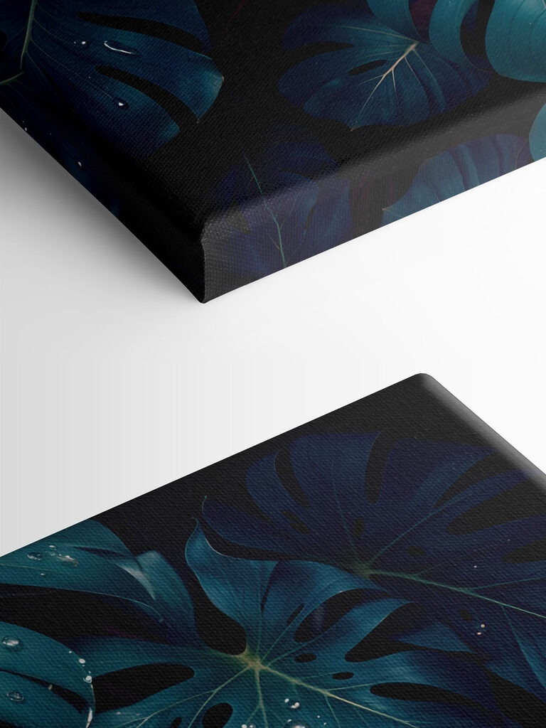 Lush leaves adorned with delicate droplets Lush leaves adorned with delicate droplets