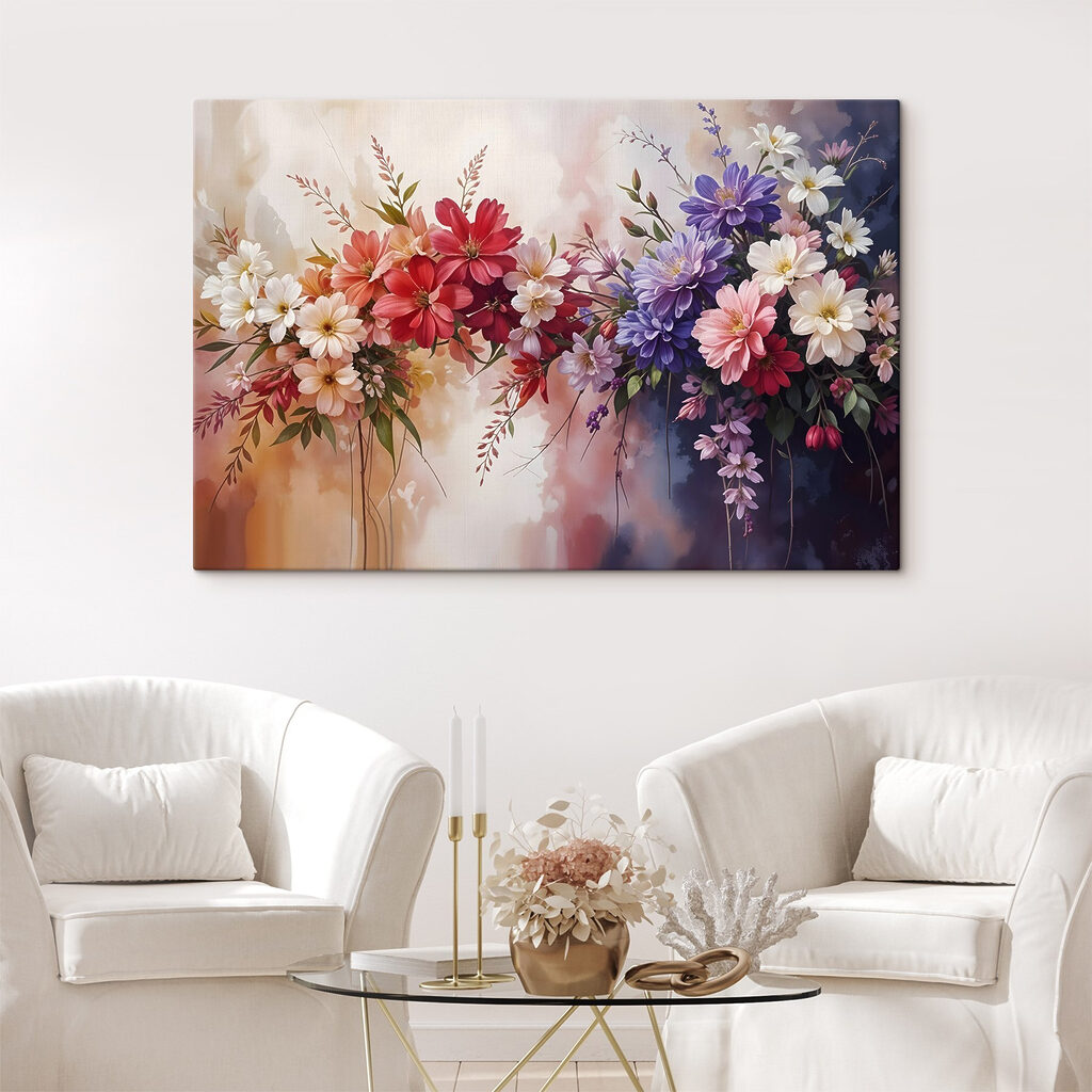 Group of colorful flowers