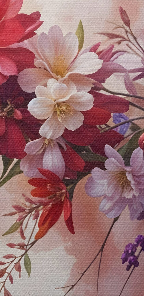 Group of colorful flowers