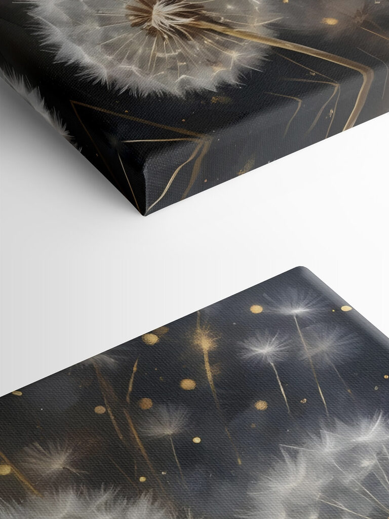 Delicate dandelions in soft light