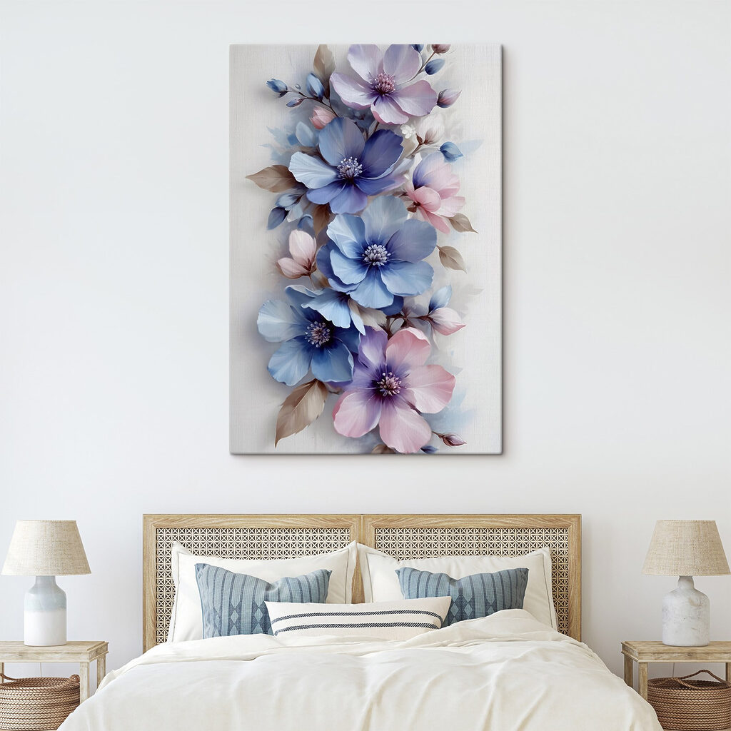 Delicate hues in floral arrangement