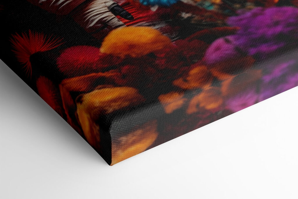 Two astronauts in space suits and flowers Two astronauts in space suits and flowers