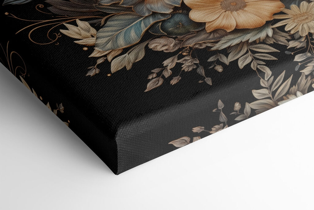 Moon with flowers and leaves Moon with flowers and leaves