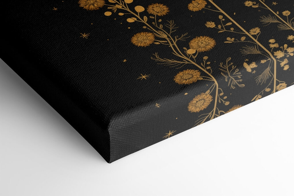 Moon phases in a black background