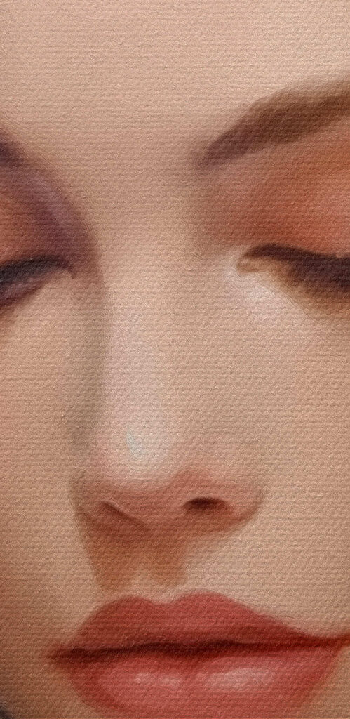 Woman with flowers in her hair Woman with flowers in her hair