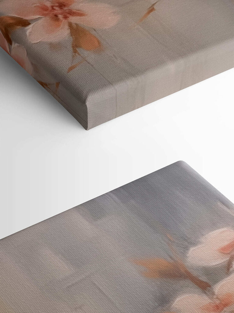 Bird on a branch with flowers Bird on a branch with flowers