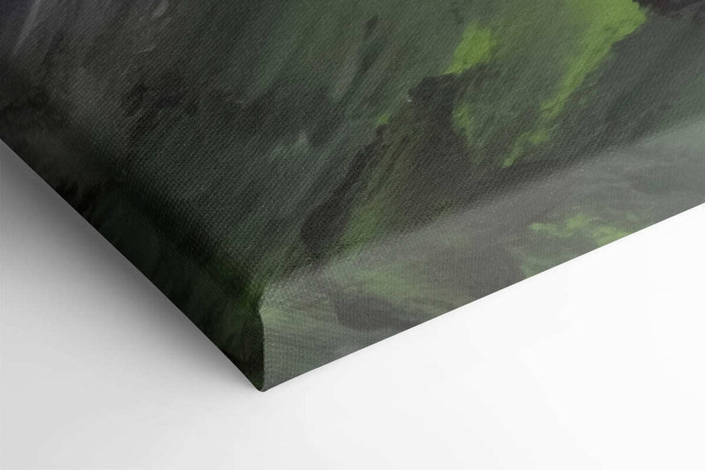 Painting of a mountain peak