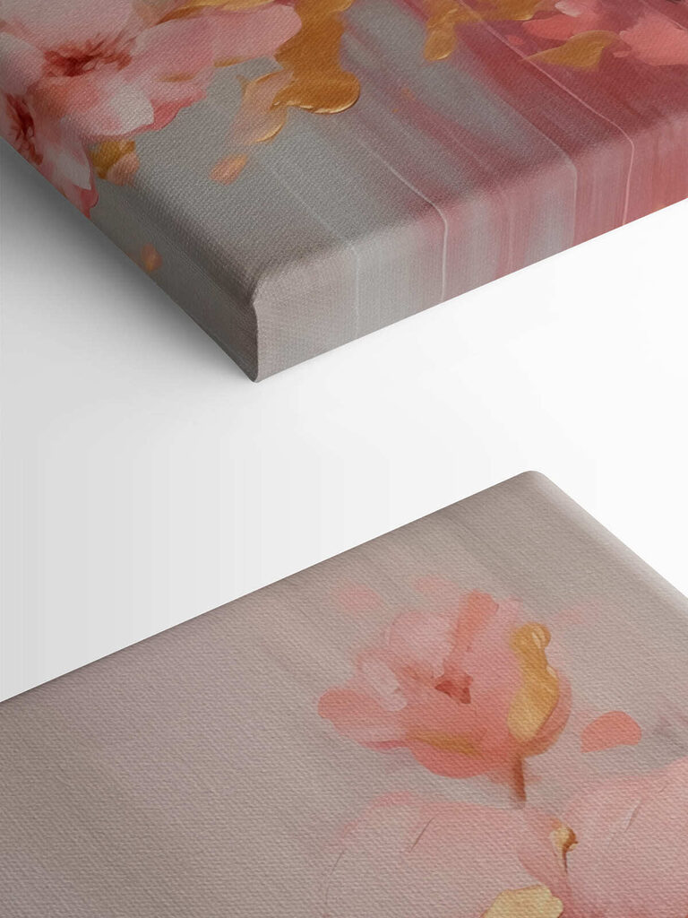 Painting of pink flowers Painting of pink flowers