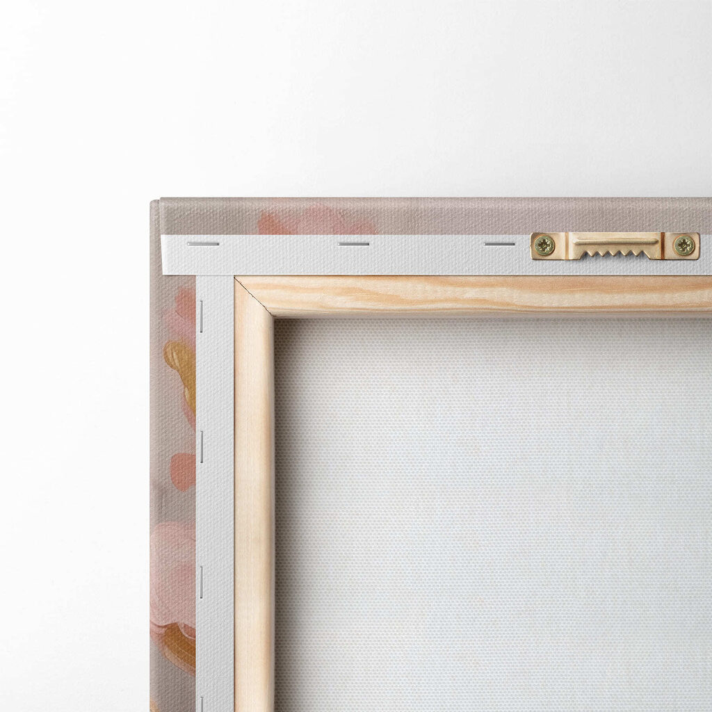 Painting of pink flowers Painting of pink flowers