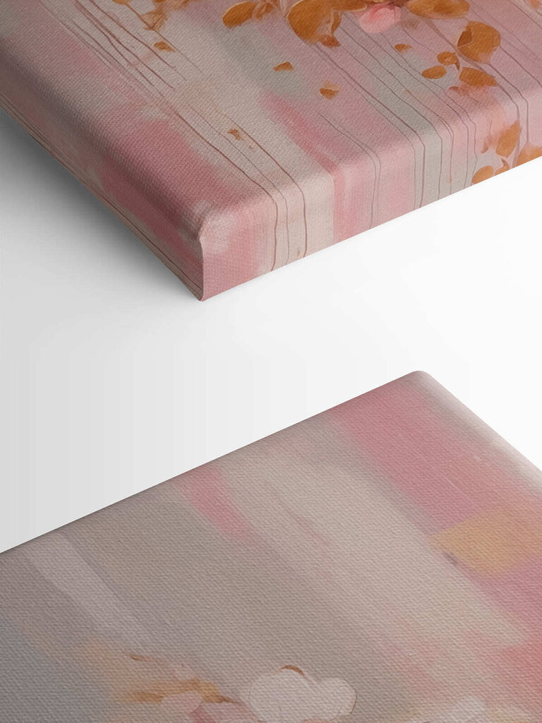 Painting of pink flowers Painting of pink flowers