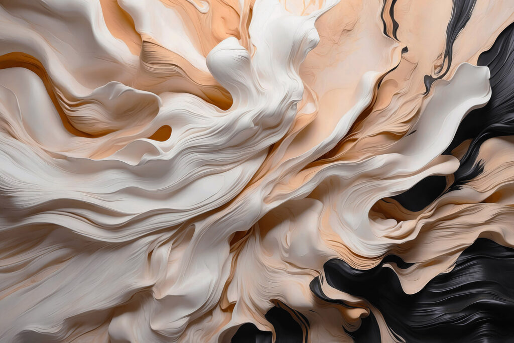 Waves of cream and soft beige