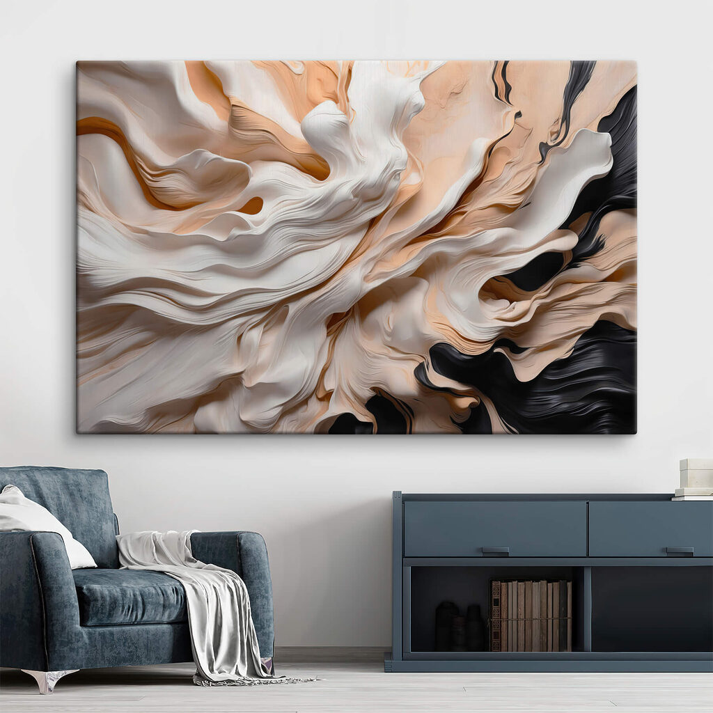 Waves of cream and soft beige