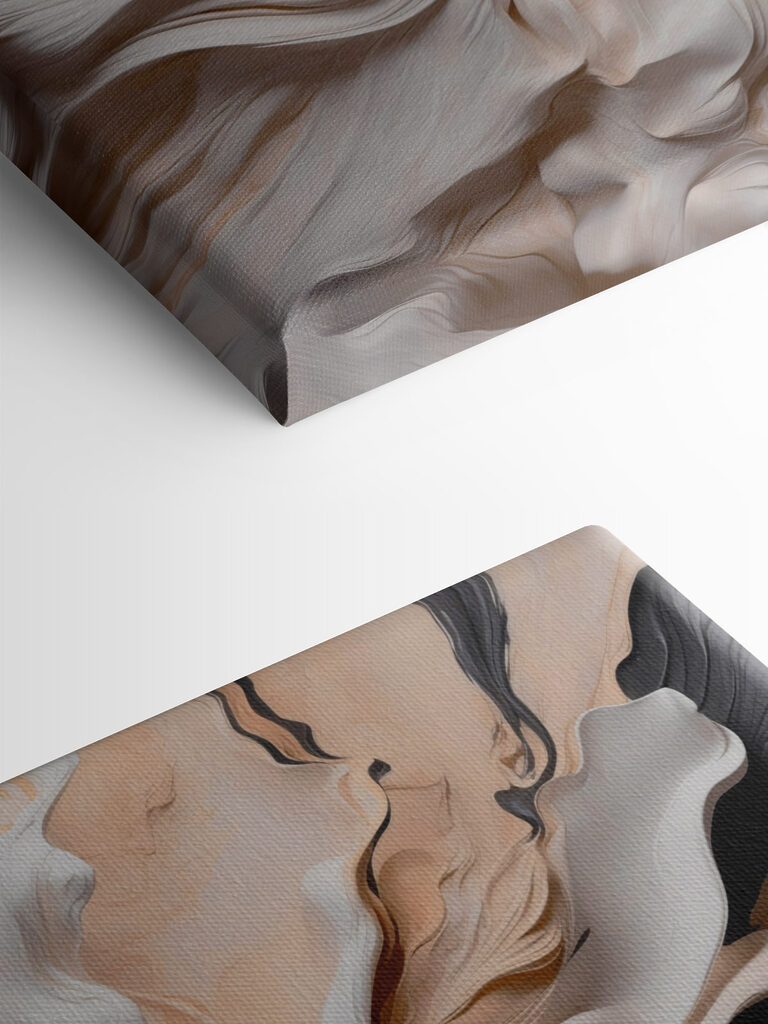 Waves of cream and soft beige