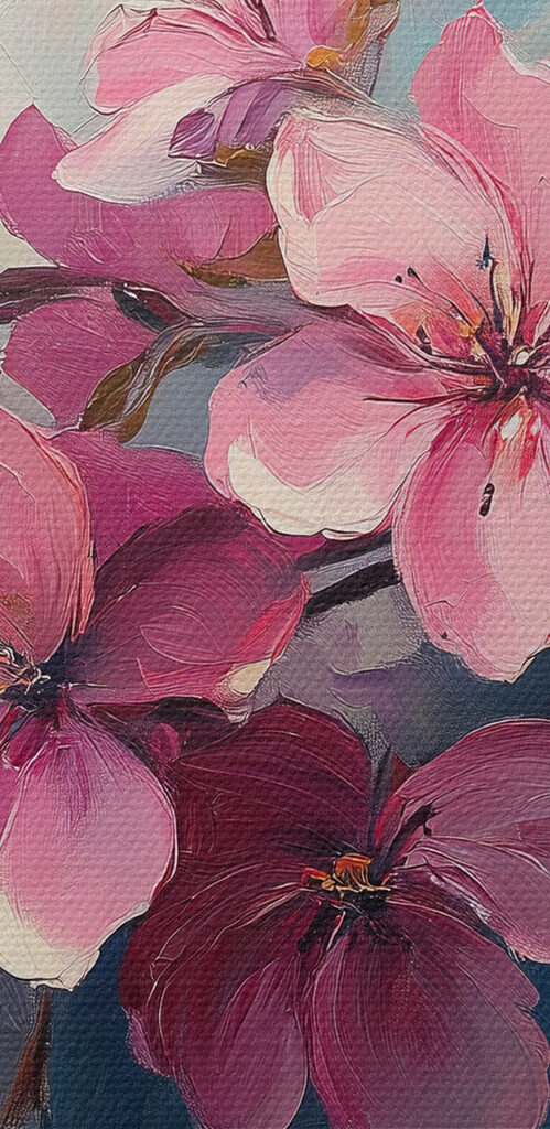 Butterfly on a branch of pink flowers Butterfly on a branch of pink flowers