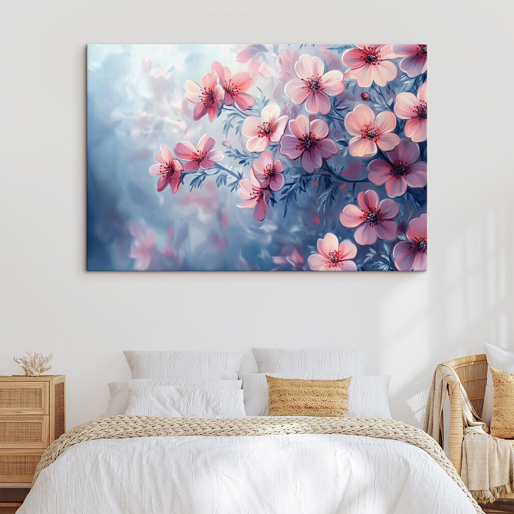 Delicate blossoms in soft hues