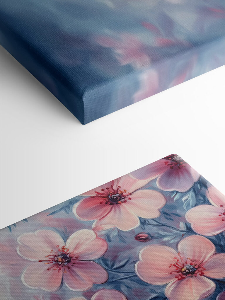 Delicate blossoms in soft hues