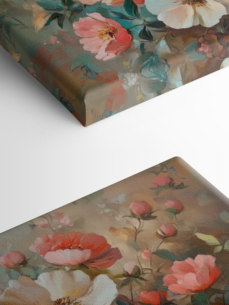 Butterfly flying over a bouquet of flowers