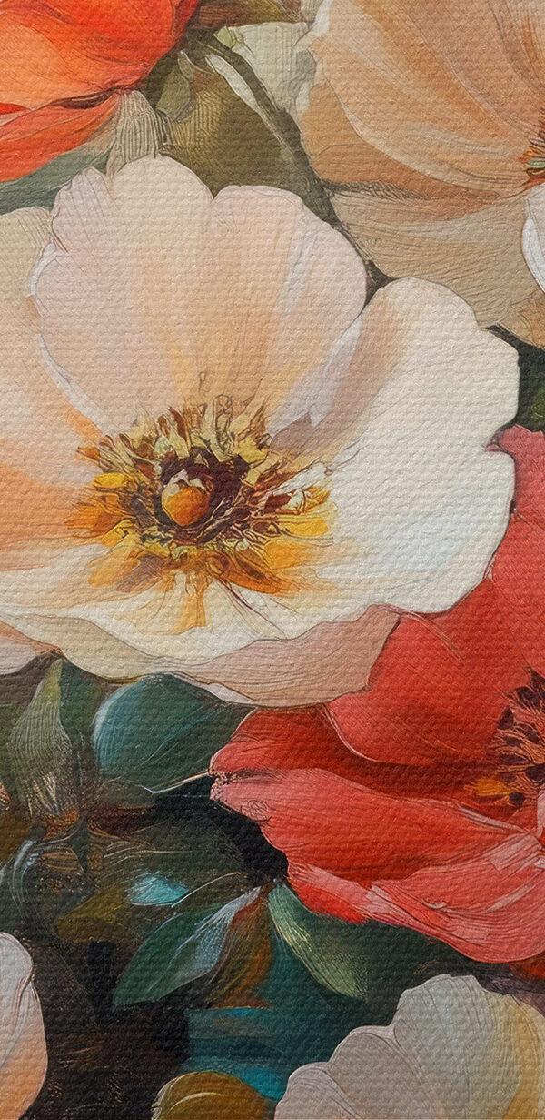 Butterfly flying over a bouquet of flowers