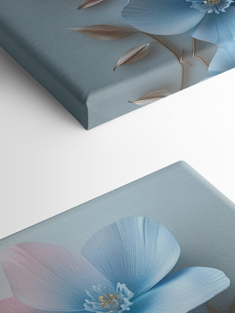 Group of flowers on a white surface Group of flowers on a white surface