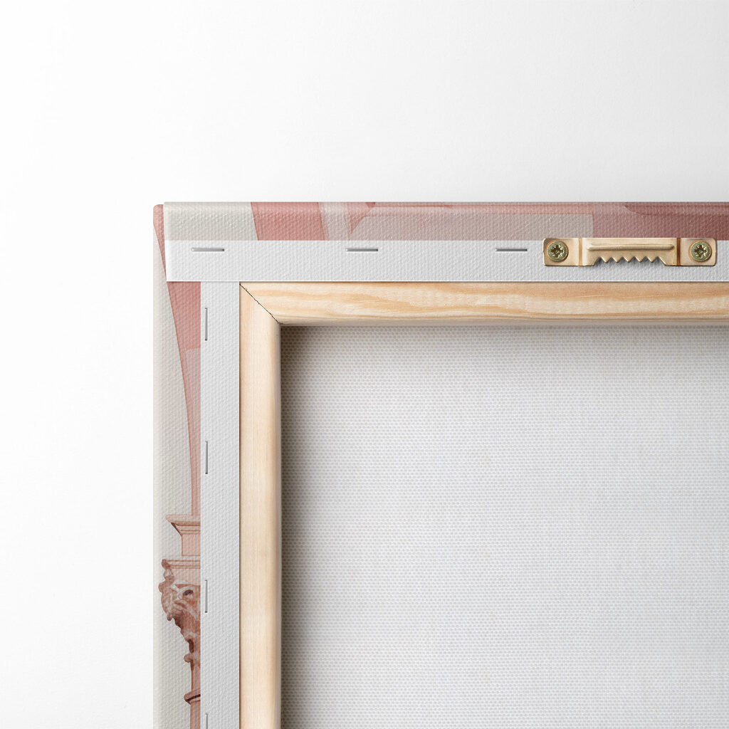 Long corridor with columns Long corridor with columns