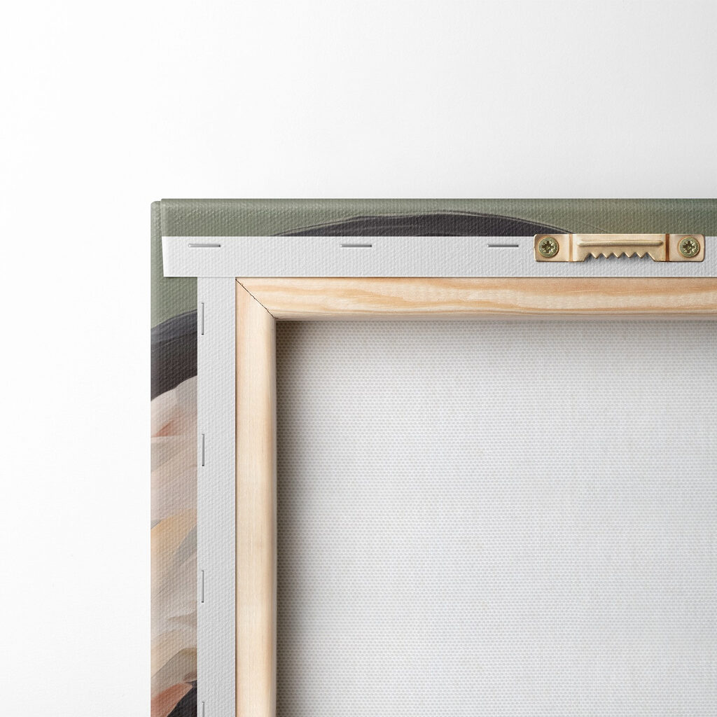 Dog wearing orange headphones