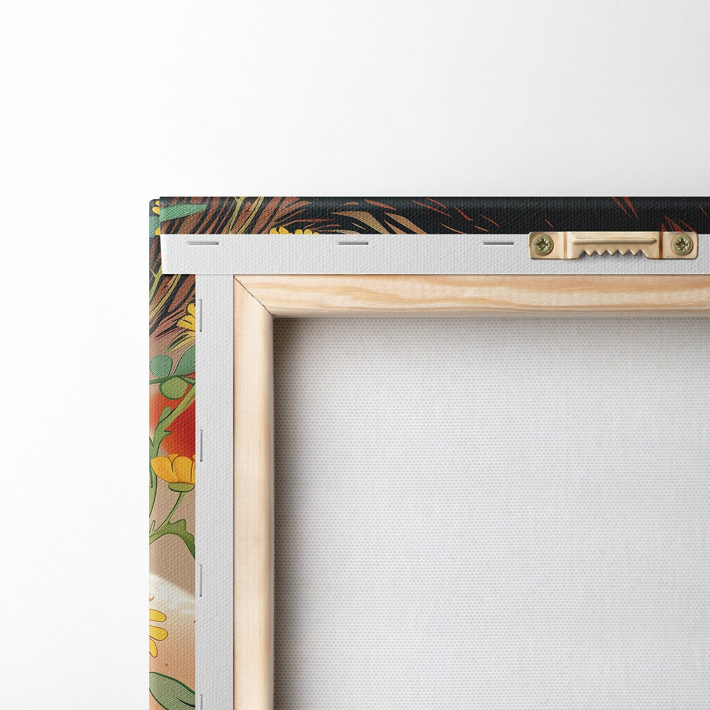 Woman with a hat and flowers Woman with a hat and flowers