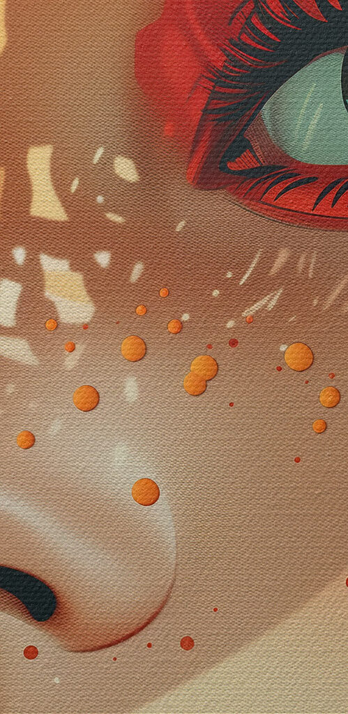 Woman with a hat and flowers Woman with a hat and flowers