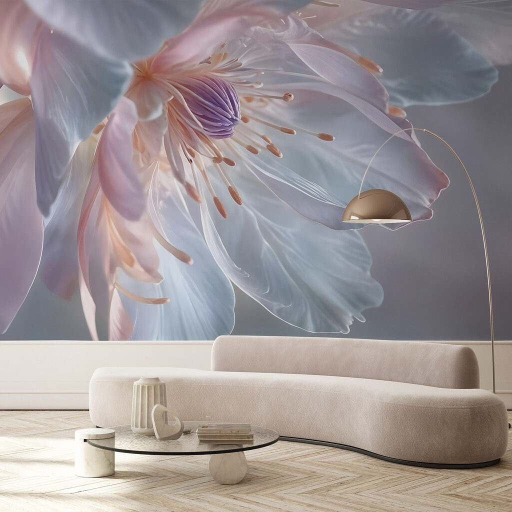 Delicate petals in soft colors