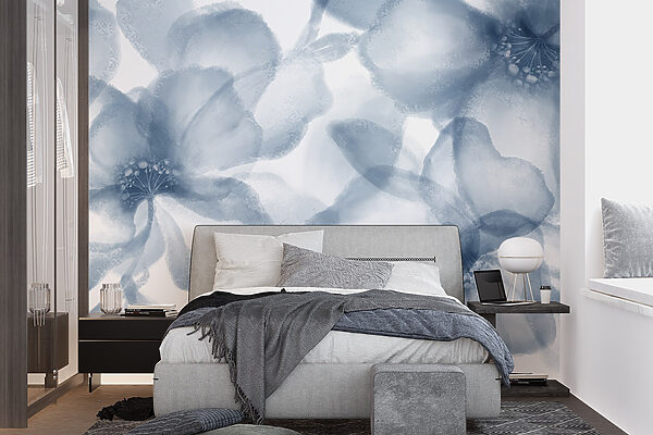 Group of flowers on a white background Group of flowers on a white background