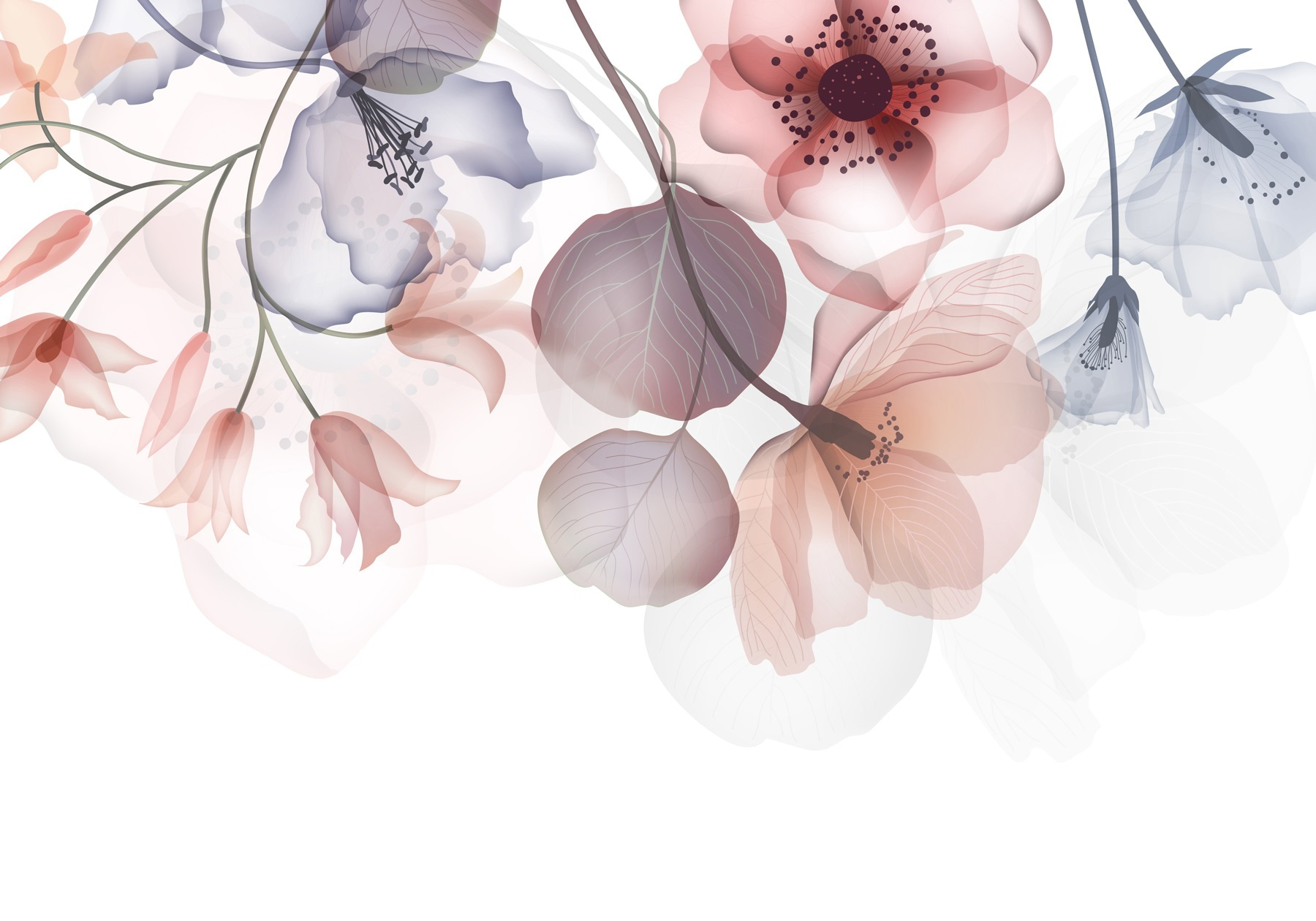 Delicate floral design with soft hues Delicate floral design with soft hues