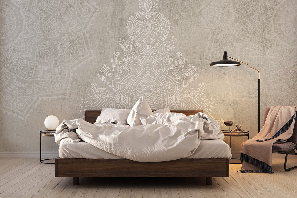 White and grey patterned background